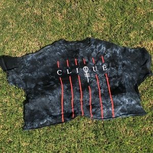 Tie-Dye Graphic Crop Top